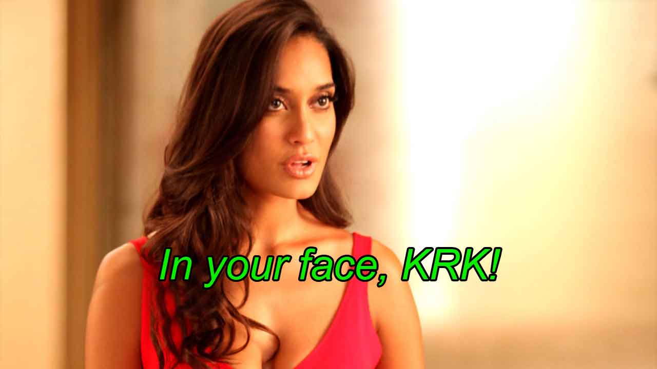 1280px x 720px - KRK Tweets Offensively To Lisa Haydon And She Totally Wins It With Her Reply