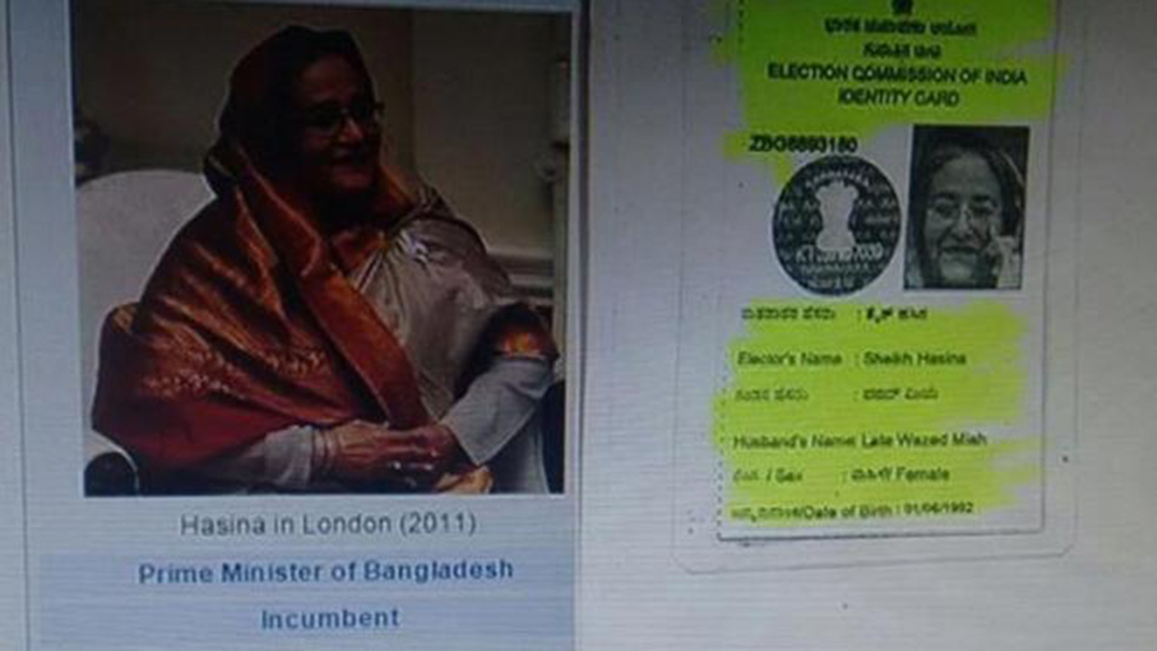 Bangladesh PM Sheikh Hasina Is A Registered Voter In Bengaluru Legally