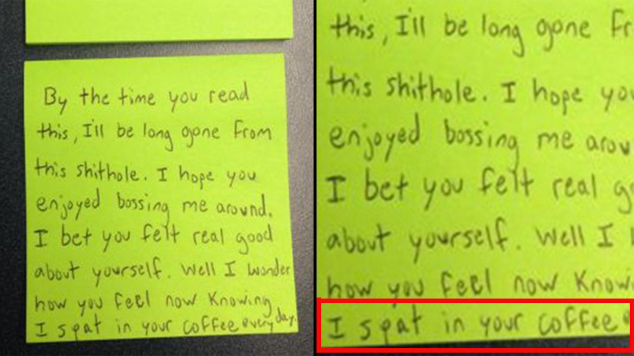 An Angry Intern Left This Note While Quitting His Job. His Boss Won't ...