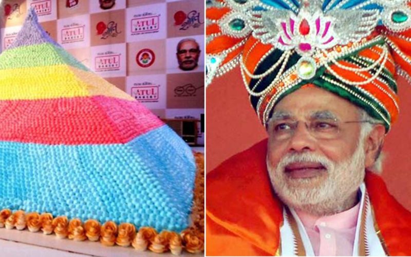 Gujarat based bakery makes 711 kg cake for Modi's birthday