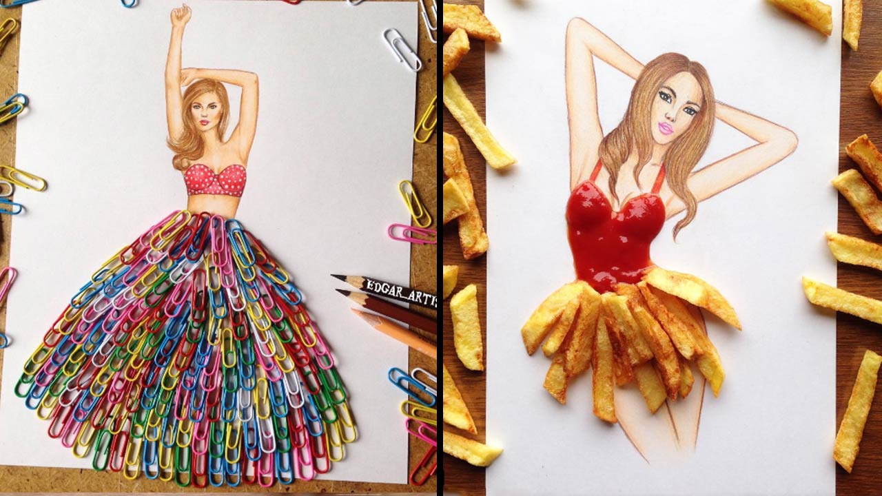 This Illustrator Uses Everyday Objects To Create Fashion And It's A ...