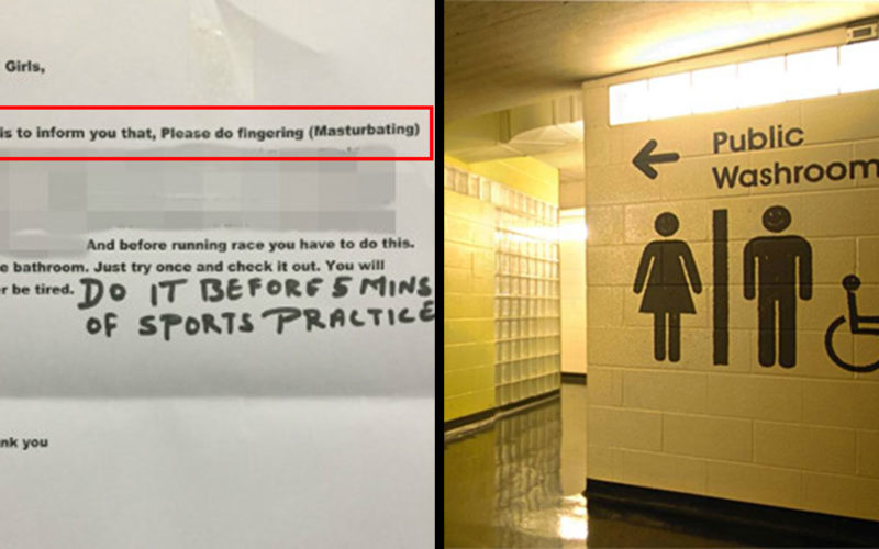Female Athletes Told To Masturbate Before Practice In A Note Posted ...