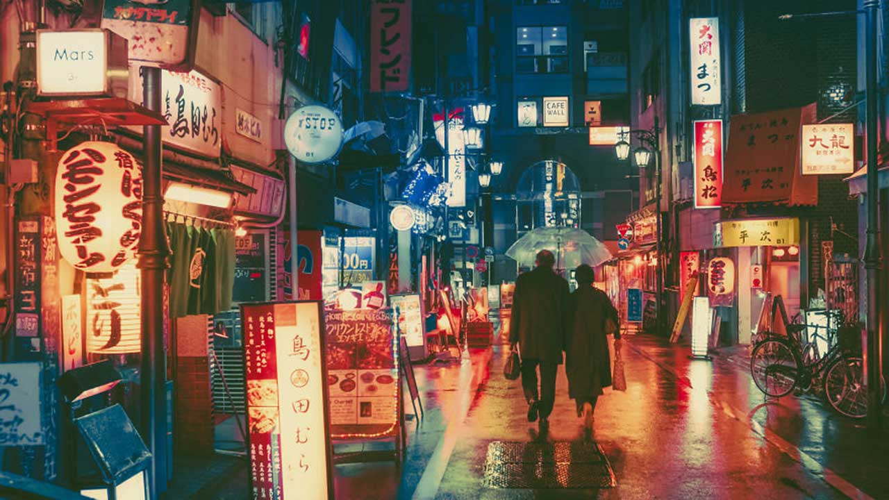 Photos Of Tokyo Streets At Night Look Like Magical Stained Glass ...