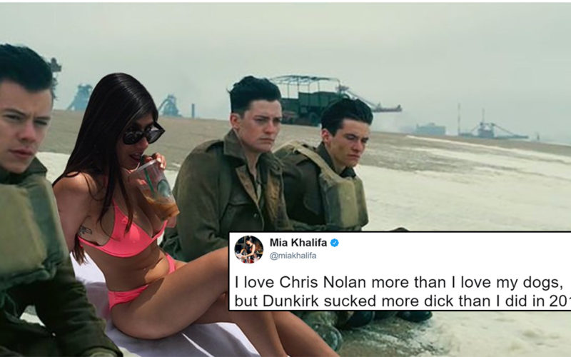 Mia Khalifa Gave Christopher Nolans Dunkirk A Savage Review And The