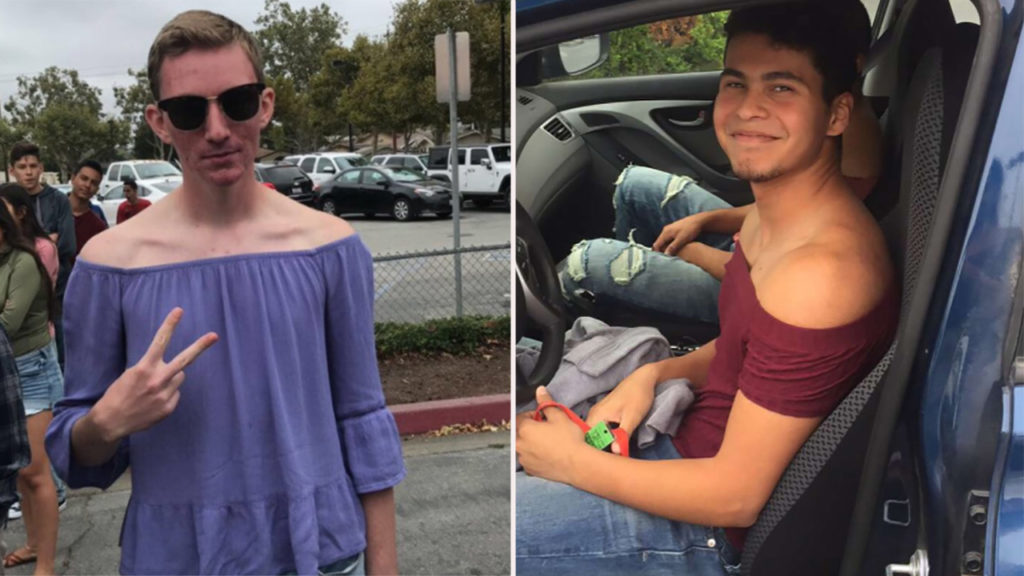 Boys Wear Off-Shoulder Tops To Protest School's Dress Code, Win