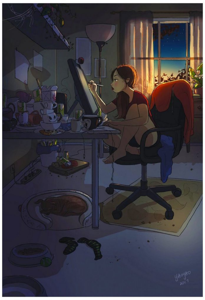 25 Beautiful Posters That Depict Exactly What Living Alone Feels Like!