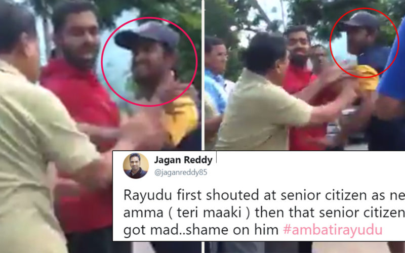 Cricketer Ambati Rayudu Abuses And Fights A Senior Citizen On Road And ...