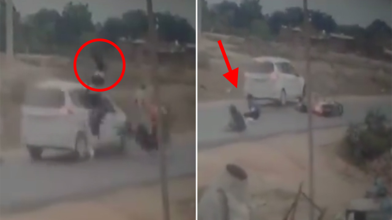 Watch: 3 Women Who FLUNG High In The Air After Collision Miraculously ...