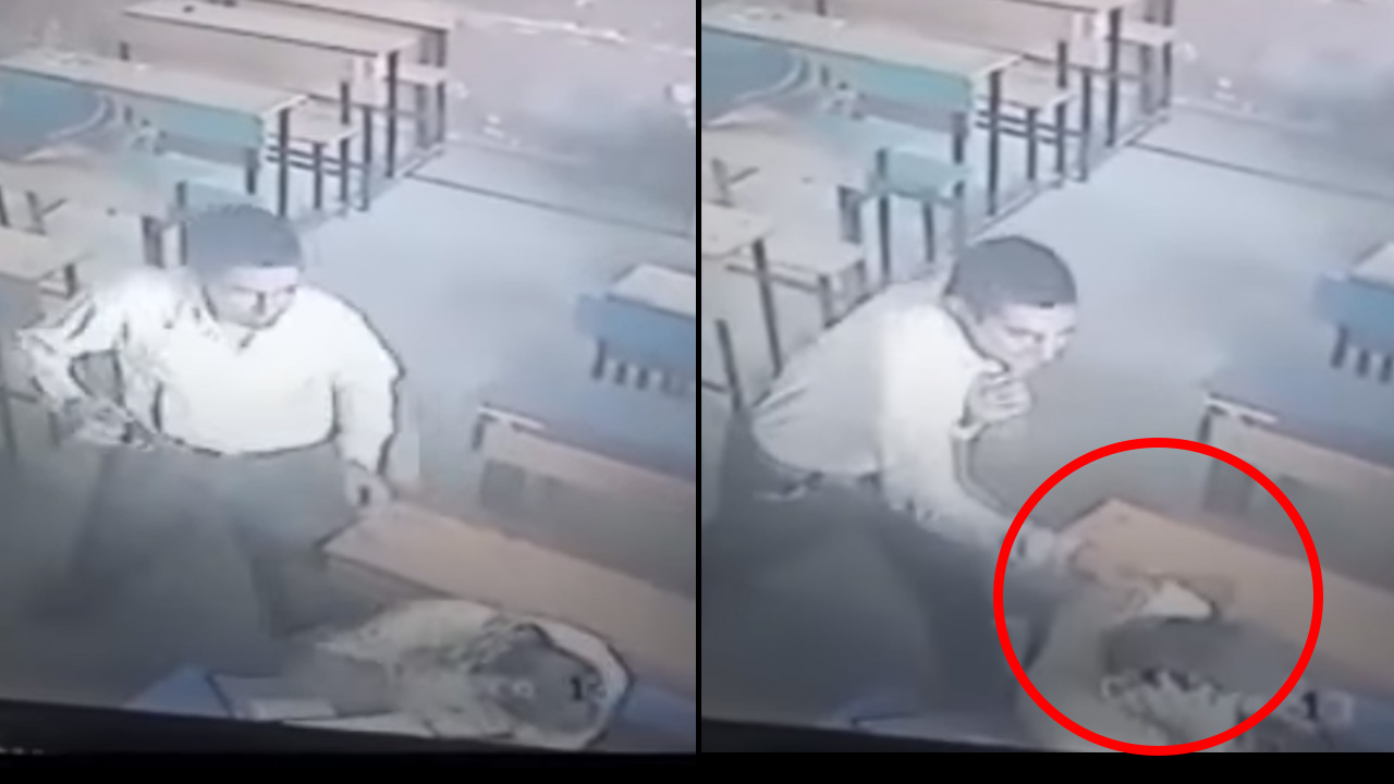 Watch A Class 12 Student Hits Teacher Multiple Times After Getting