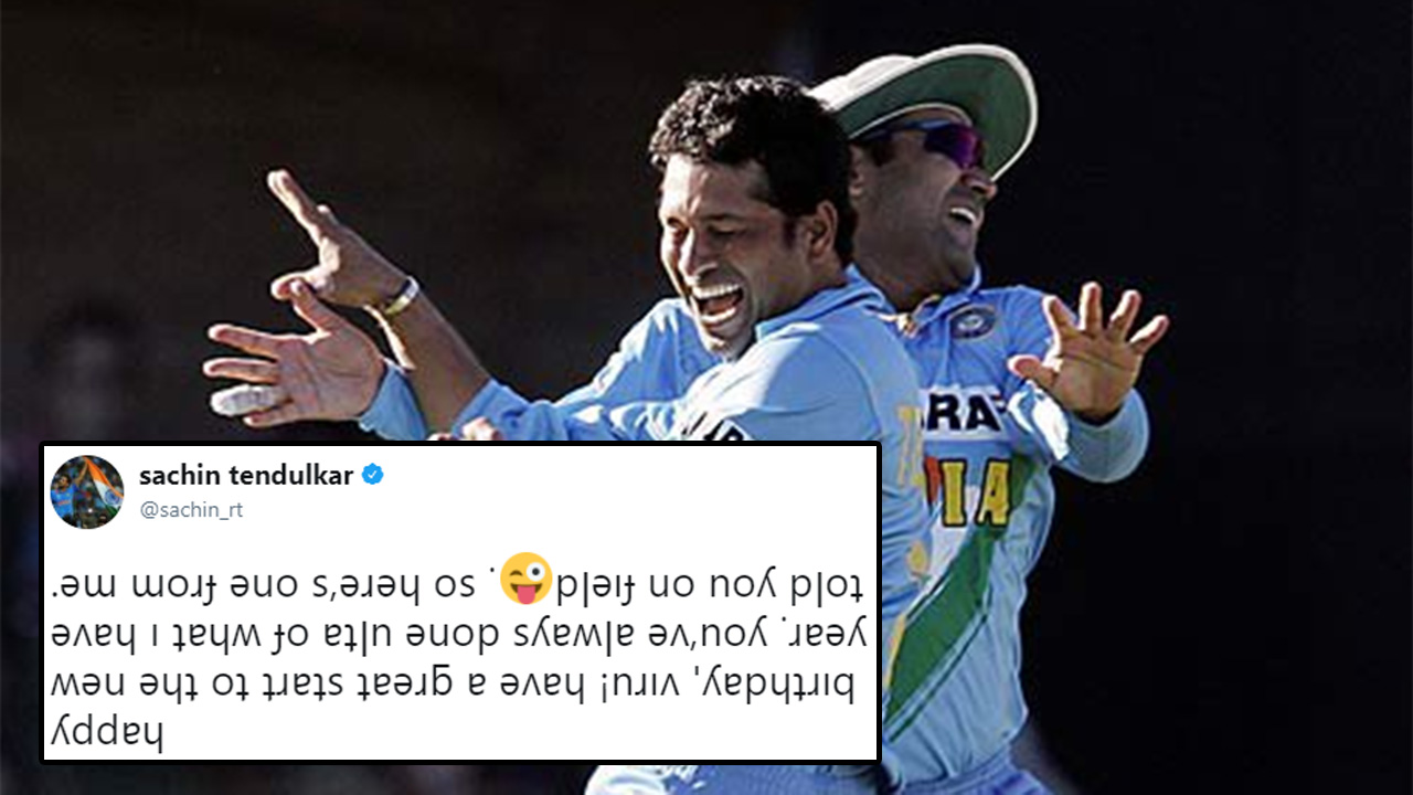 Sehwag Hit A Sixer With His Reply To Sachin's Unique Wish And We Want More!