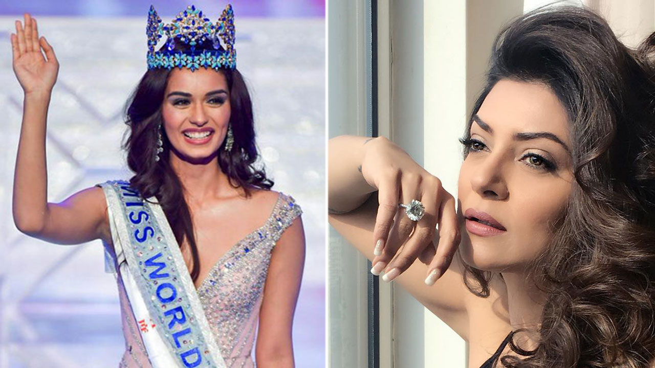 Miss World Manushi Wished 'Inspiration' Sushmita On Her B-Day And Their ...