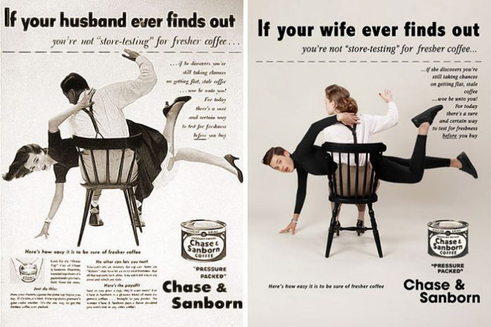 Photographer Switches Gender Roles In Old Ads Exposing The Blatant Sexism Of Yesteryears
