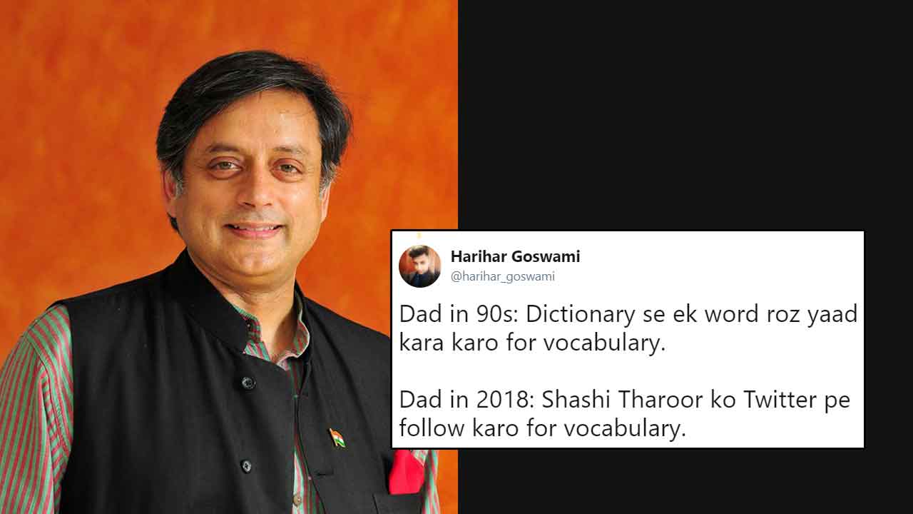 Shashi Tharoor S Latest Word Of The Day Takes A Snide Dig At Internet Trolls