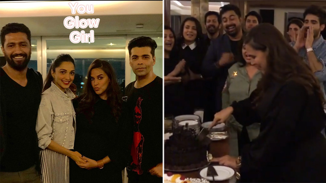 KJo Threw Mommy-To-Be Neha Dhupia A Fun-Filled BDay Bash With A Starry ...