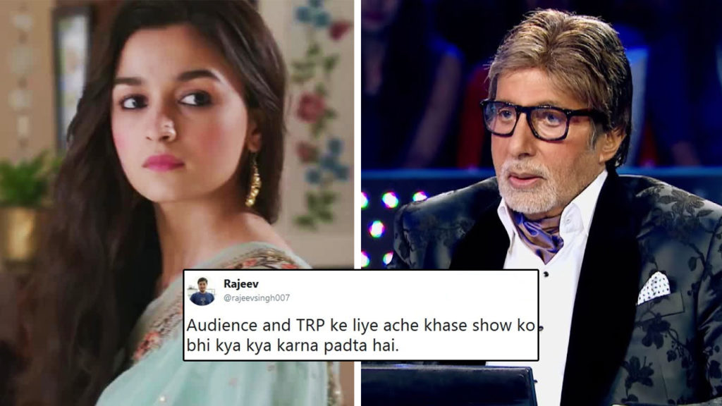 Alia Bhatt Porn Image - Old KBC Question On Alia Bhatt Goes Viral, Netizens Put Amitabh Bachchan In  The Hotseat