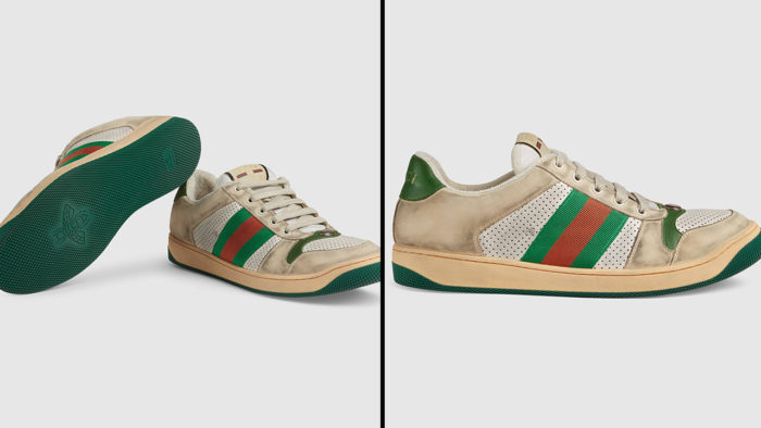 gucci worn shoes