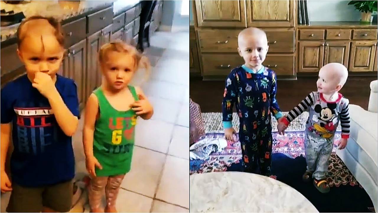 Mom Shocked After Son Shaves Off His & Sister's Hair With Electric Razor