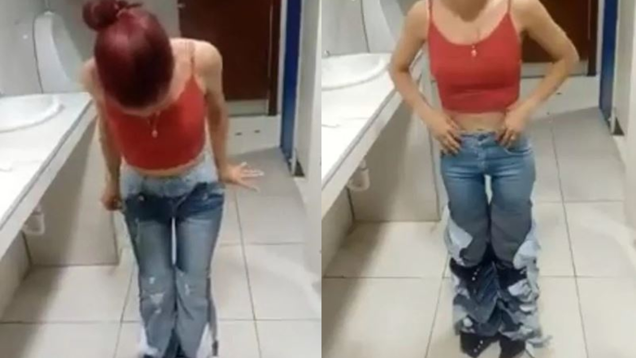 Woman Filmed Removing 8 Pairs Of Denims That She Stole From A Store