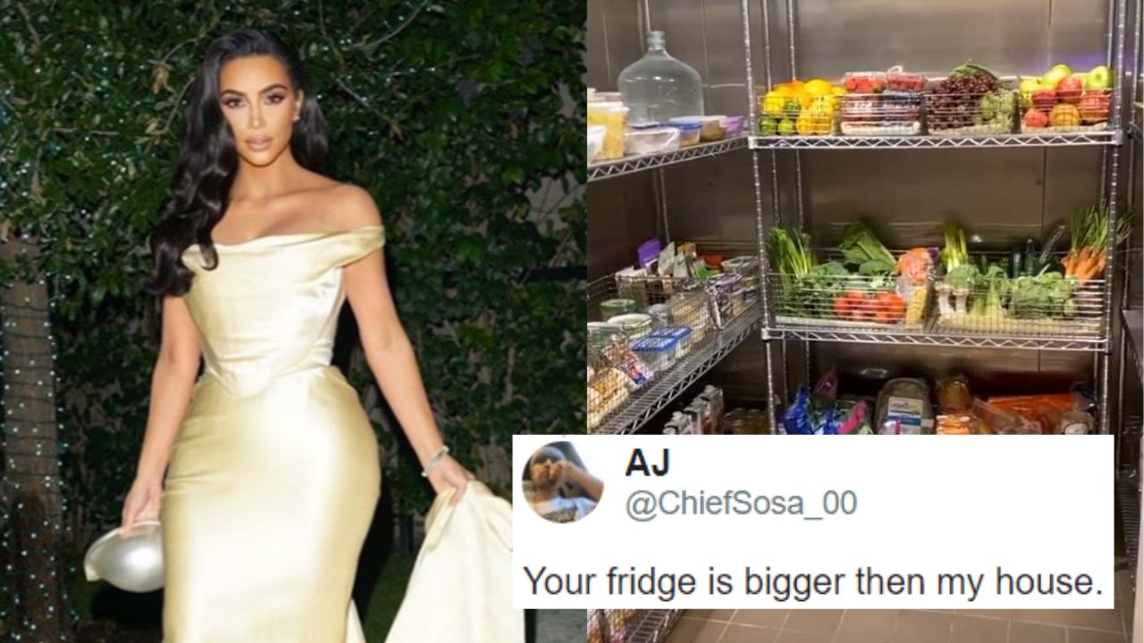 Kim Kardashian Shares Video Of Her Walk In Refrigerator Pantry