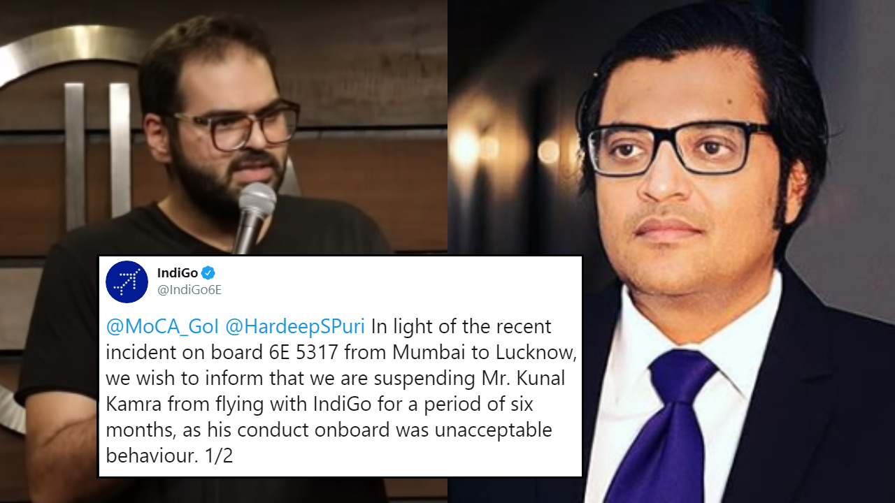 IndiGo, Air India Ban Kunal Kamra After He 'Heckles' Arnab Goswami