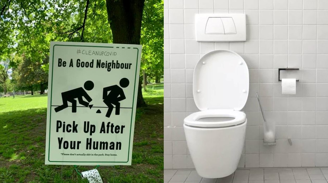 Toronto Park Puts 'Poop And Scoop' Signboard For Humans