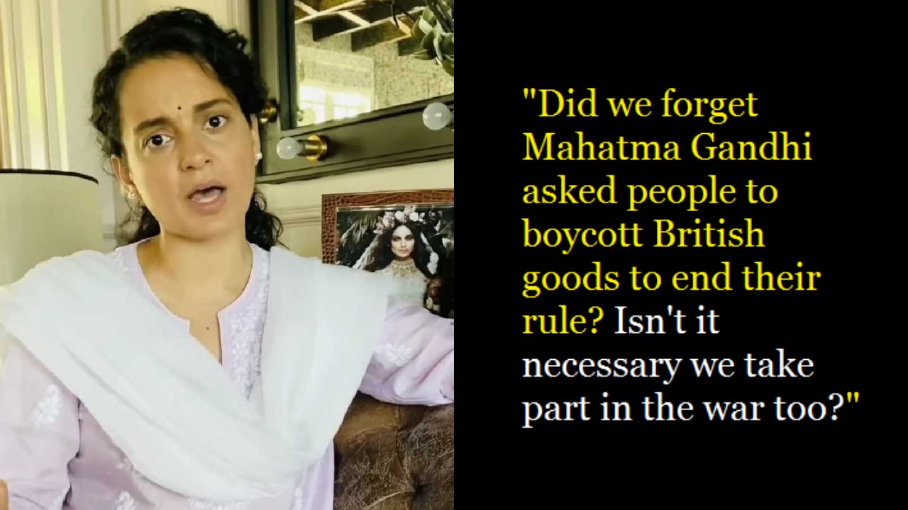 Kangana Ranaut Asks People To Boycott Chinese Products