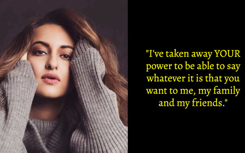 Sonakshi Sinha Responds To Trolls After Quitting Twitter