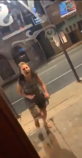 Drunks Woman Denied Entry To Pub Bangs Head On Door And Licks Glass