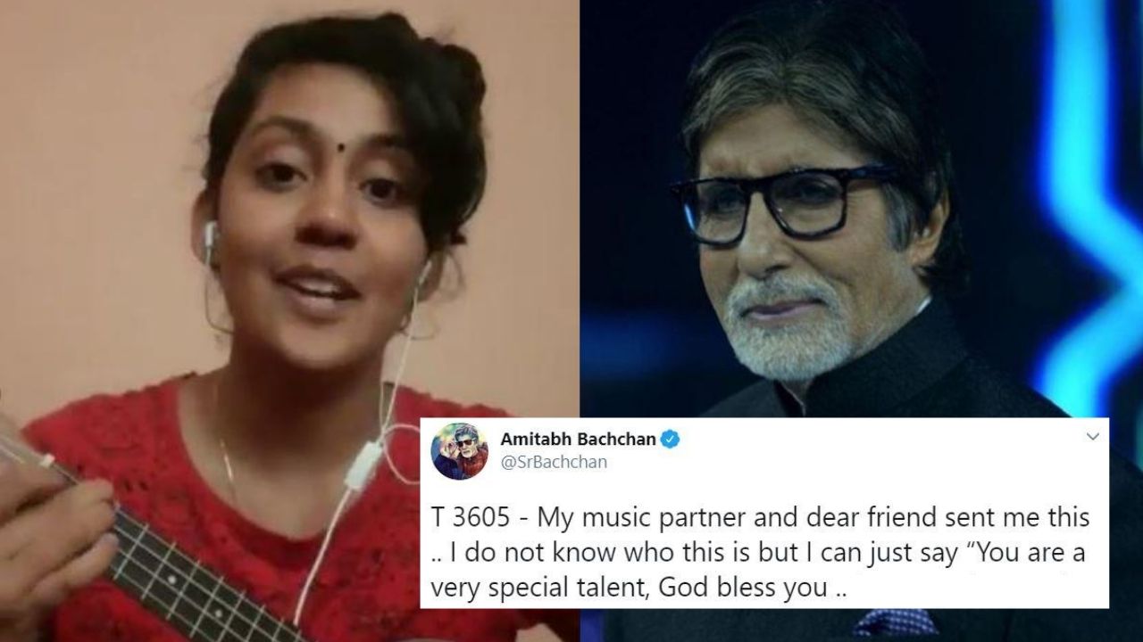 Big B Shares Video Of Carnatic Vocalist Singing 'Shape Of You'