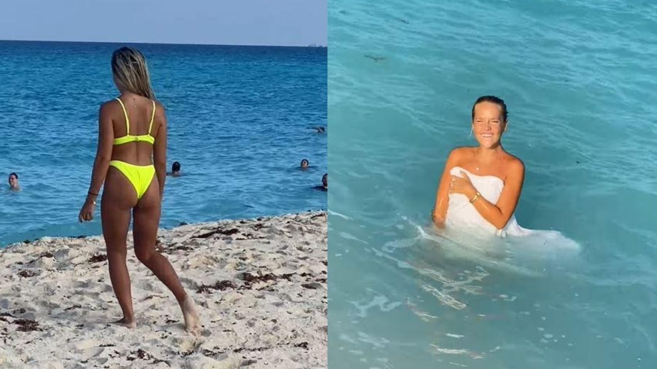Magician Swaps Out GF's Bikini With One That Dissolves In Water