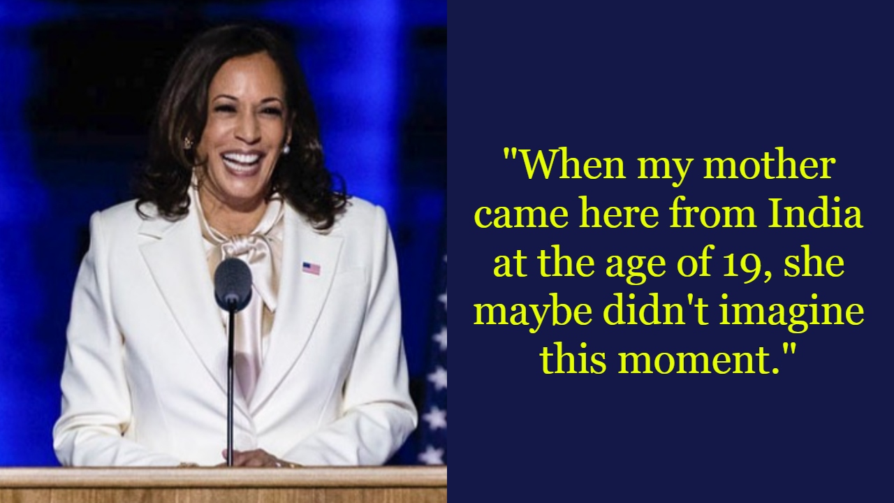 Kamala Harris Remembers Her Indian Mother In Her Victory