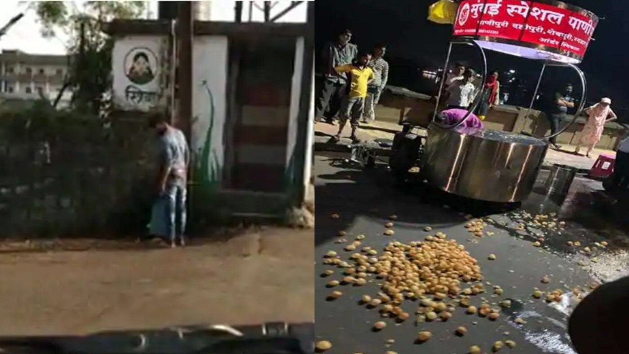 Kolhapur Street Vendor Caught Using Toilet Water To Make Pani Puri