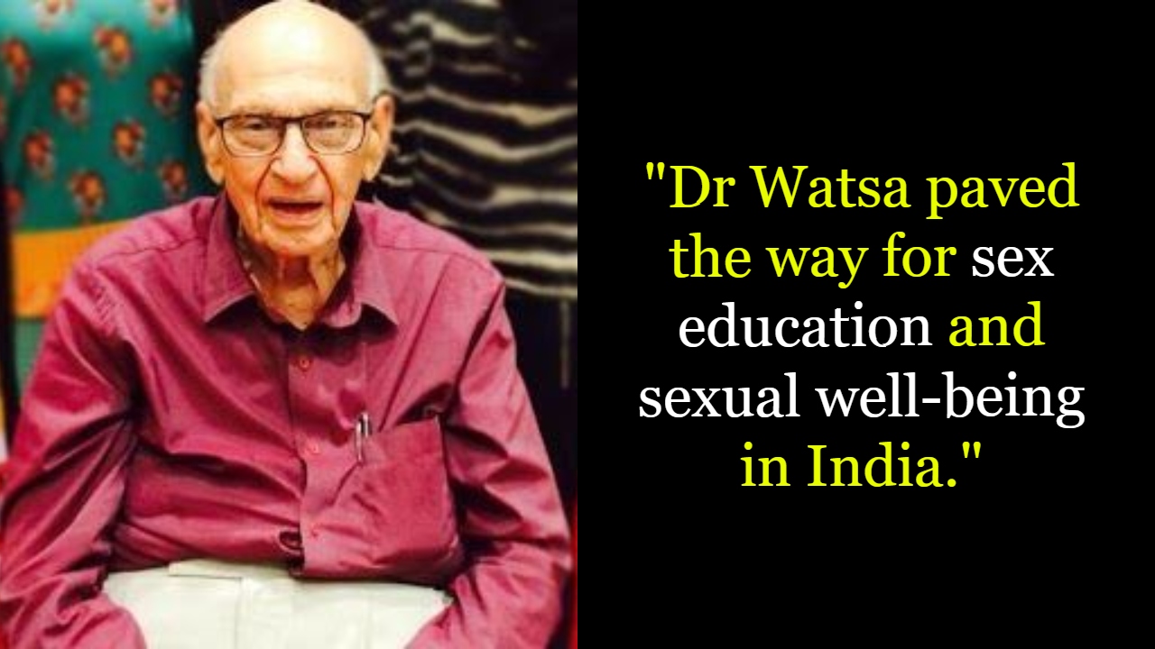 Mumbai’s Famous ‘sexpert’ Dr Mahinder Watsa Dies At 96 Here’s A Look Into His Life And Work