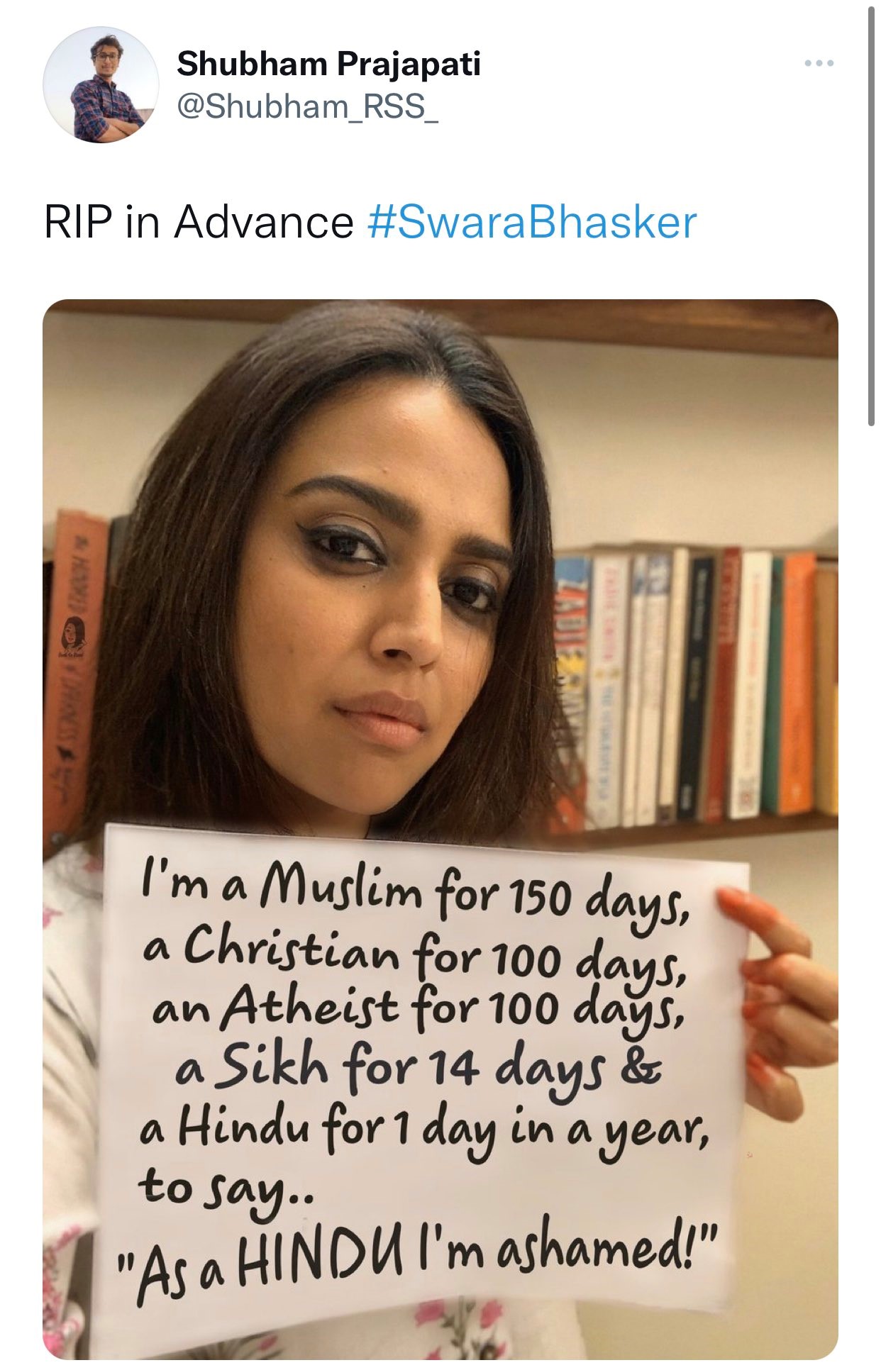 Swara Bhasker Responds To Trolls Praying For Her Demise