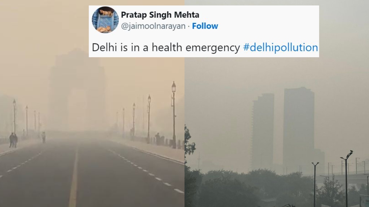 People Tweet Visuals Of Delhi Covered In Smog