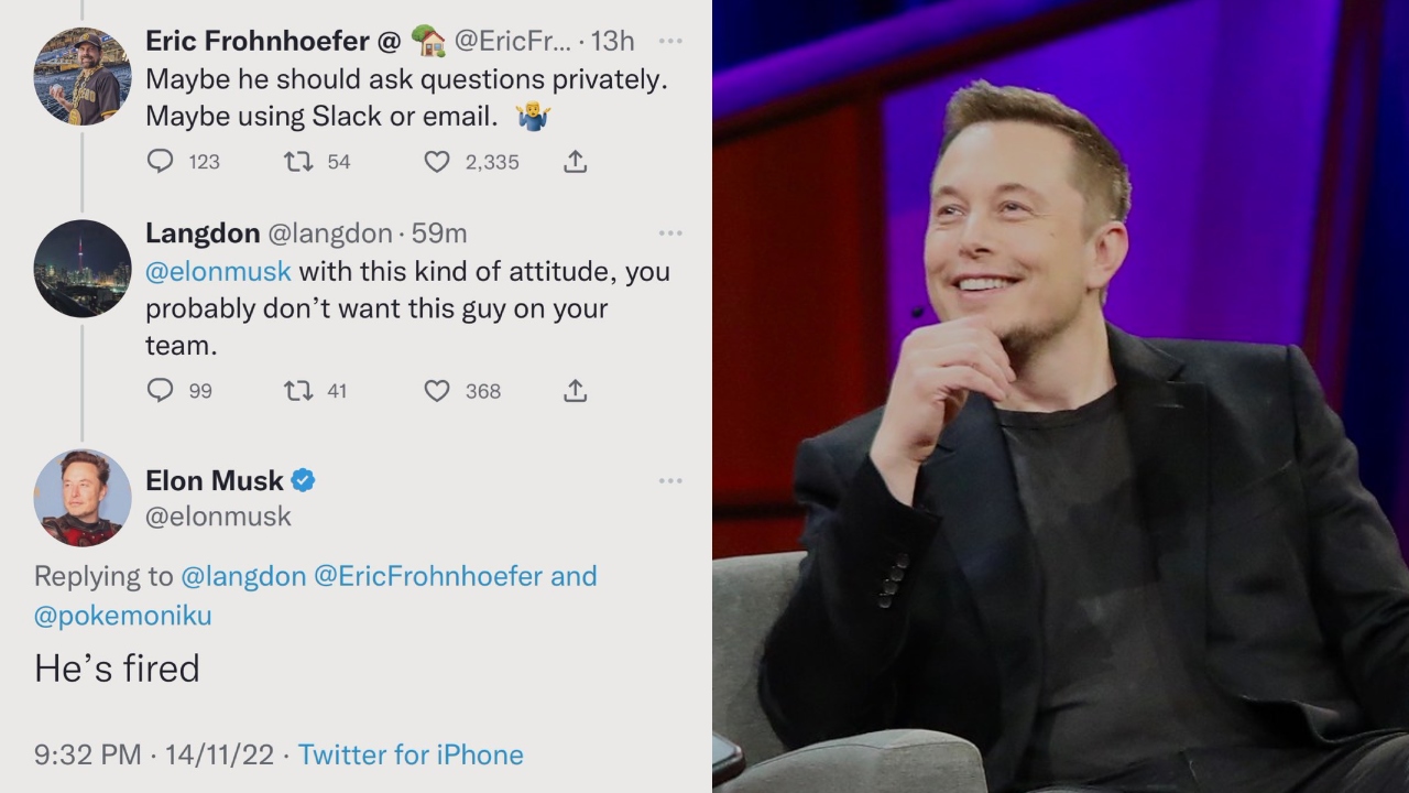 Elon Musk Fires Twitter Employee On Twitter