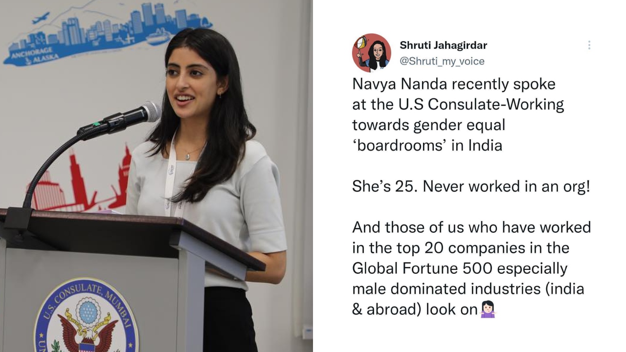 Navya Nanda Speaks On Gender-Equal Boardrooms, Called Out