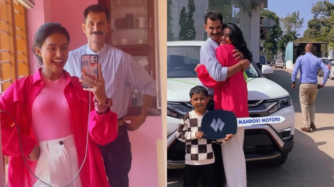 Daughter Gifts A Car To Her Father On His Birthday