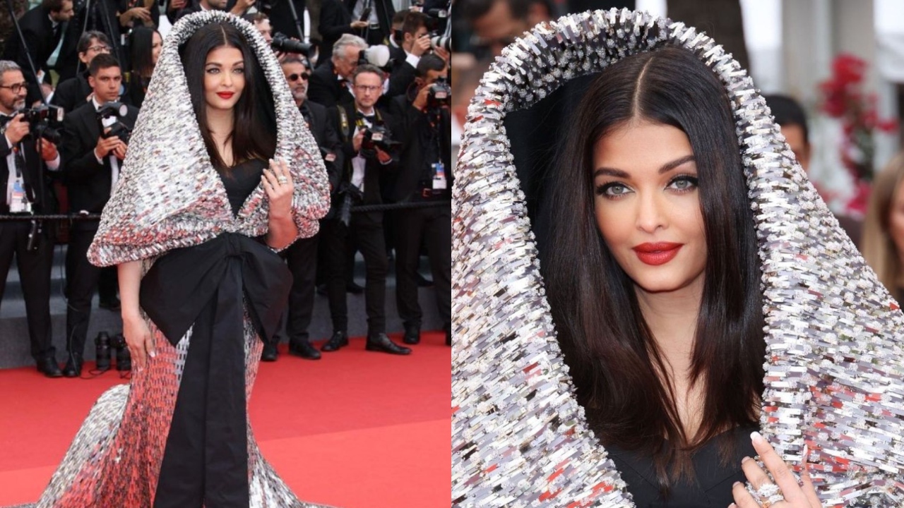 Aishwarya Rai Bachchan Arrives At Cannes In A Giant Silver Hood