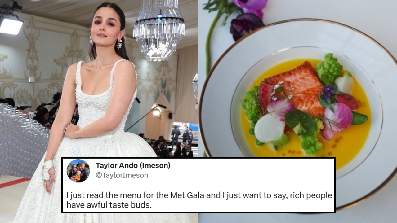 Celebs Were Served Cold Soup & A Piece Of Salmon At Met Gala