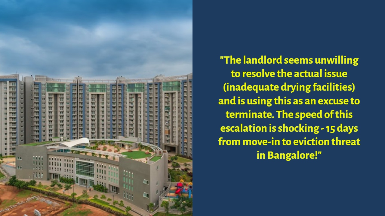 15 Days After Moving In, Bengaluru Tenant Faces Eviction From Landlord Over Drying Clothes
